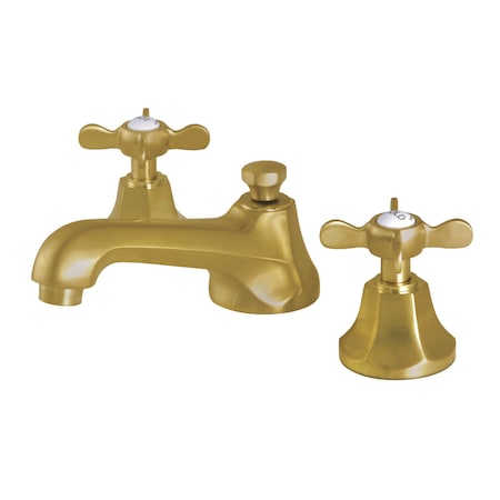 Kingston Brass KS4467BEX Essex 8" Widespread Bathroom Faucet, Brushed Brass KS4467BEX